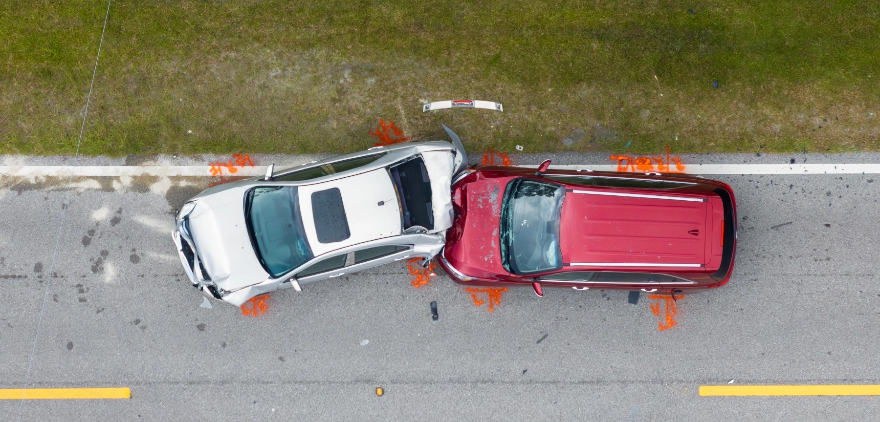 rear end collision between to cars
