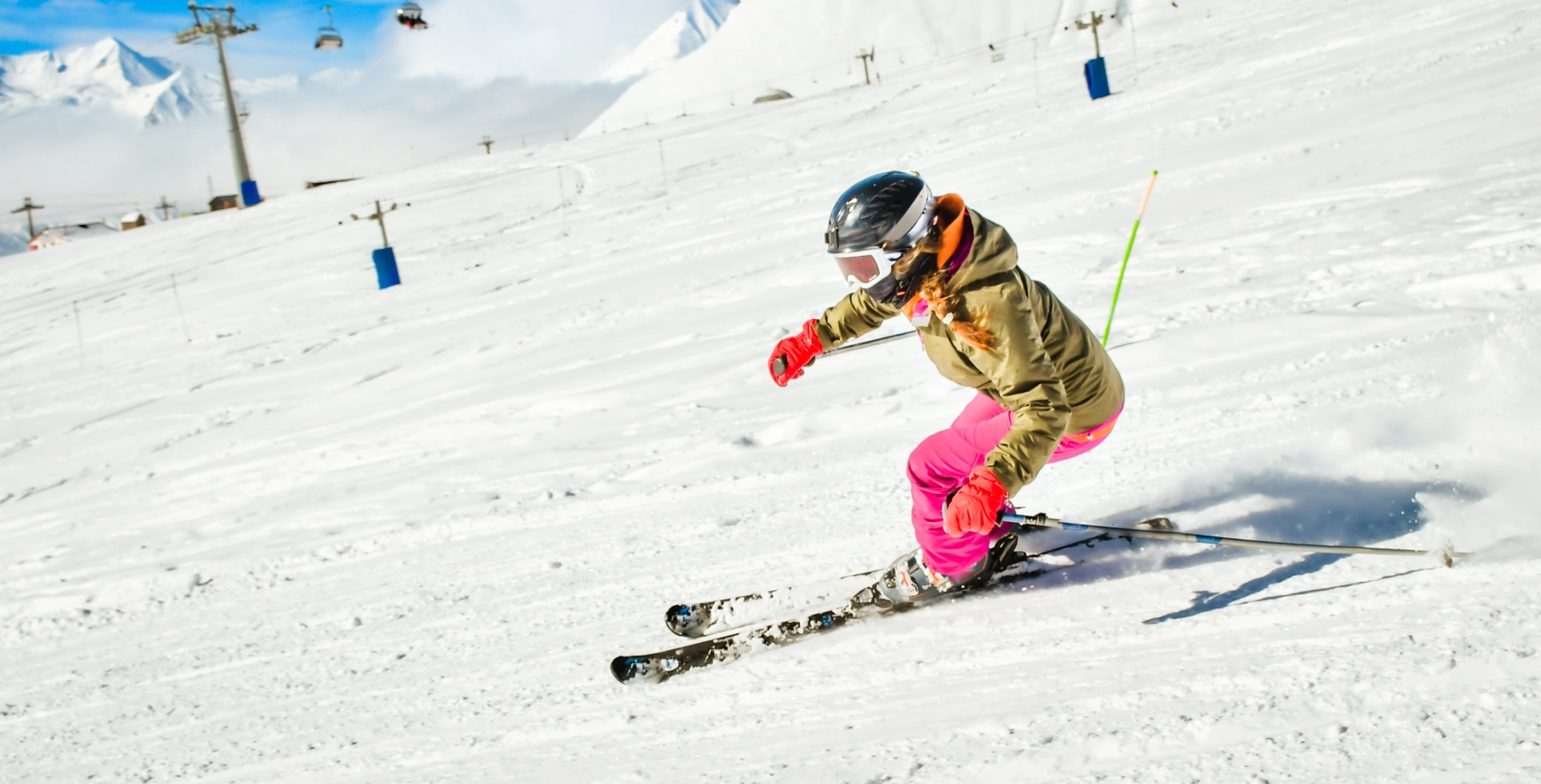 skier on mountain