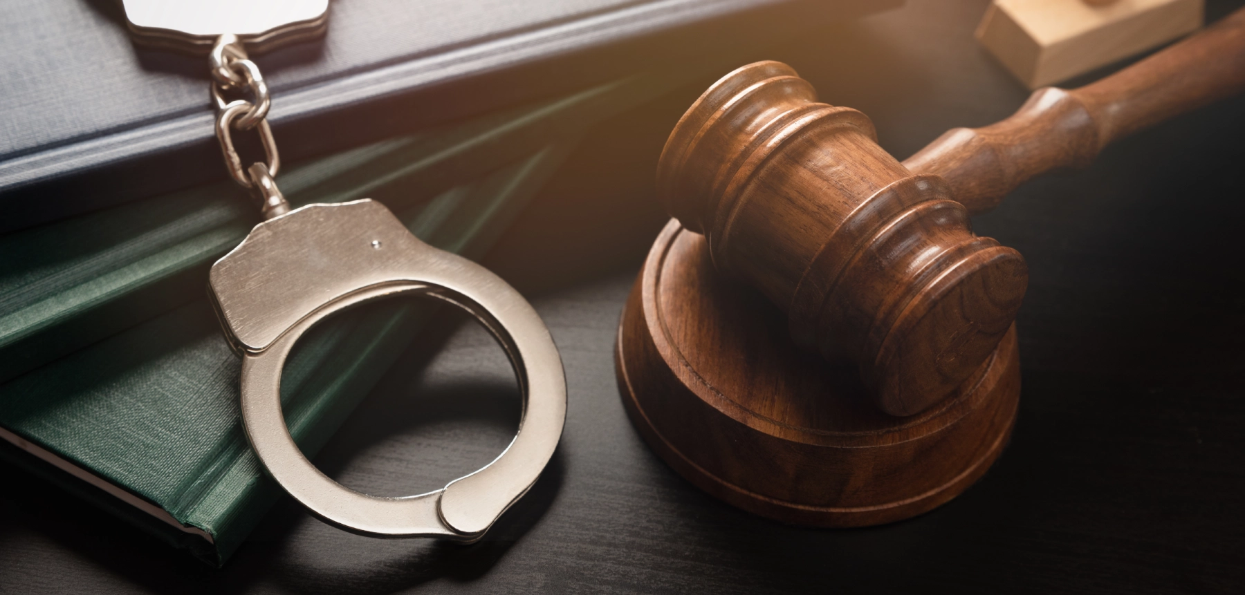gavel and handcuffs