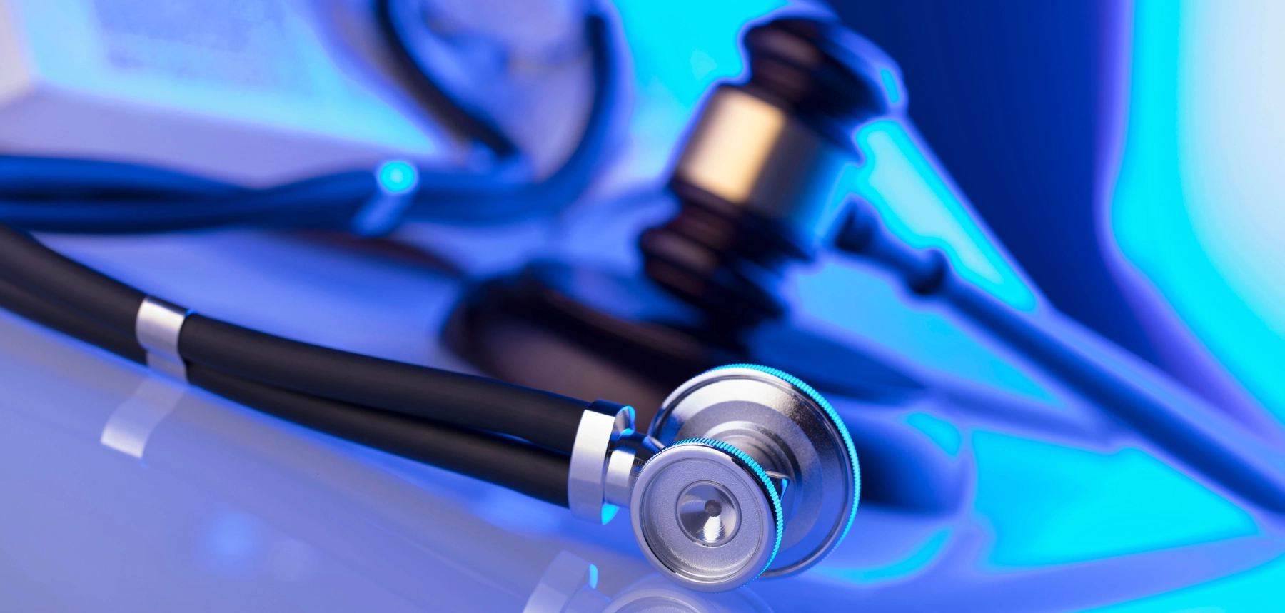 stethoscope and gavel